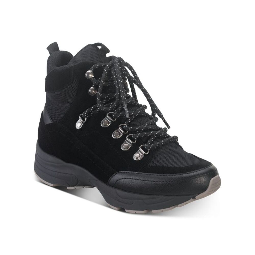AMERICAN RAG Womens Black 0.5" Platform Margie Toe Wedge Athletic Sneakers 7 M
